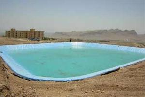  احداث استخر کشاورزی ، نصب ورق ژئوممبران